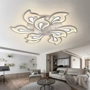 Smart Lighting APP Control Acrylic Flower Lamp Fixtures Dimmable Modern Living Room Bedroom Home 252W LED Ceiling Light