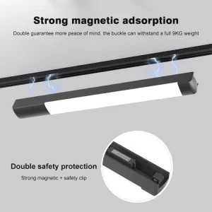 Smart Magnetic Track Light System Tuya Dimmable LED Linear Rail Floodlight Commercial Indoor Magnetic Ceiling Spot Lighting