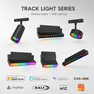 Smart Magnetic Track Light Tunable White RGBW Zigbee DALI 48V Dimmable