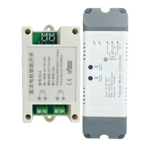 Smart Motor RF WiFi Remote Control Switch, DC 12V/24V Receiver for Sliding Gates, Curtains, Shutters, Doors, and Water Pumps