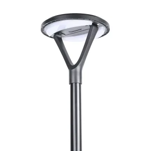 Smart Outdoor Post Top Pole Light with Solar LED Landscape Lighting for Driveway, Lawn, and Garden