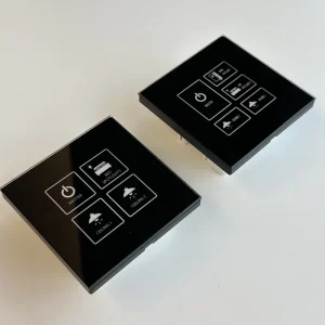 Smart RF Touch Wall Light Switch 86 Type Tempered Glass Panel Hotel Lighting