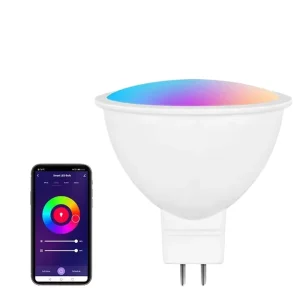 Smart RGB CCT 5W Wireless LED Bulb Remote Control GU10 E27 GU5.3 Base Dimmable
