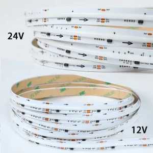 Smart RGB COB Copper LED Strip Light 576 LEDs m 12V 24V IP65 Waterproof with Controller CRI90 50000h Lifespan 2 Year Warranty