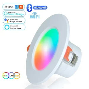 Smart RGB Downlight with Multi-Scene RGBW Dimming and Color Change