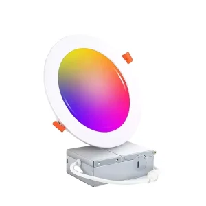 Smart RGB LED Ceiling Recessed Panel Light Voice Control (Alexa Google Home) Modern 2 Year Warranty for Home Commercial Use