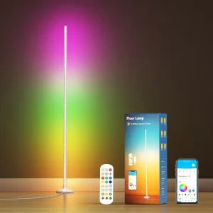 Smart RGB LED Floor Lamp Corner Light with App Remote Control Music Sync