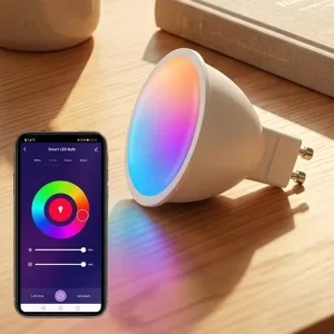 Smart RGB+CCT 5W Wireless LED Bulb Remote Control GU10 E27 GU5.3 Base Dimmable