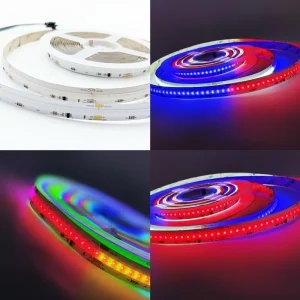 Smart RGBW COB LED Light Strip Wi-Fi Sync Seamless Color Mixing 6000K Daylight Smart Home Landscape Lighting