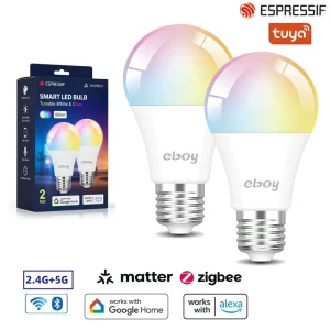 Smart RGBW LED Bulb PIR Motion Sensor WiFi-Controlled Dimmable Indoor Outdoor Light
