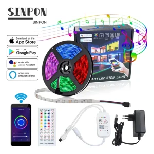 Smart Rgb Rgbic Colorful 5 10 Meter Luces Led Light Strip strip Lights led Strip Light