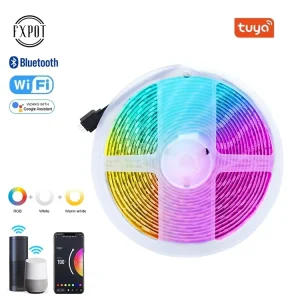 Smart SMD5050 RGB LED Strip Light 5m 10W WiFi Bluetooth Outdoor IP65 Waterproof