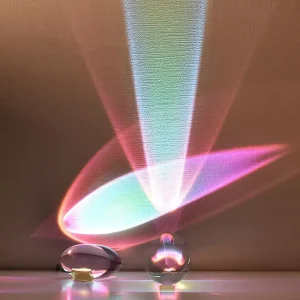 Smart Sensing Crystal Table Lamp Angel’s Eye Design Mood Light Remote Control for Bedroom