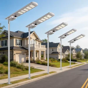 Smart Sensor All-in-One LED Solar Street Light with Replaceable LiFePO4 Battery 60W 80W 100W 140W