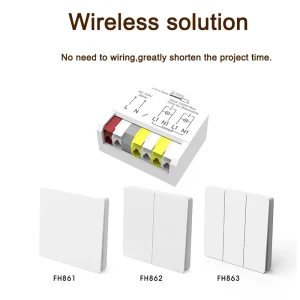 Smart Switch 1 Gang Kinetic Wall Switch Wireless Lighting Control System for Large-Scale Engineering Projects