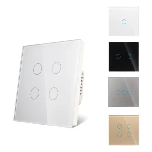 Smart Switch Tuya WiFi Smart Home Light Switches Touch Panel Remote Control Glass Wall Electrical Smart Switches