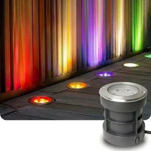 Smart Technology LED Garden Light IP67 Outdoor Square Courtyard Embedded Colorful Buried Lamp