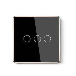 Smart Touch Control Voice Command Compatible Wall Mounted Lighting Switch Home Automation