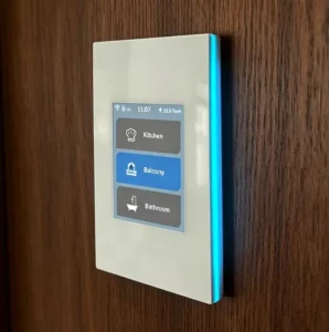 Smart Touch Panel Wall Switch LCD Display WiFi Zigbee Mesh Light Curtain Scene Switch Remote Control