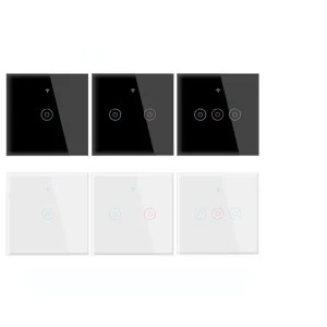 Smart Touch Wall-Mounted 1/2/3 Gang 10A WiFi Switch