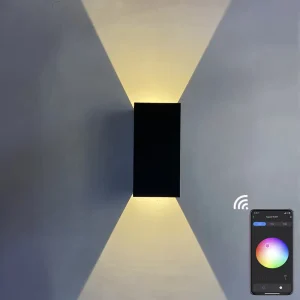 Smart Tu ya Led Lamp RGBW 9W APP Control Al E xa Compatible Outdoor Waterproof Go Og Le Home Led Wall Light