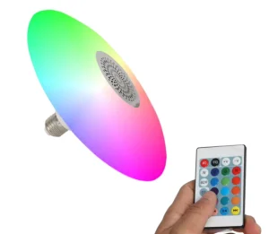 Smart UFO LED Music Bulb RGB with Remote Control and Speaker