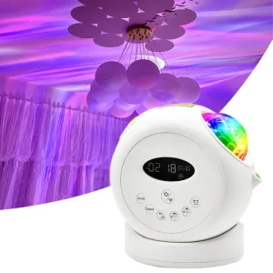 Smart Upgraded 4K HD Galaxies Star Projector Light Realistic Nebula Scenarios Room Night Lights with Timer White Noise