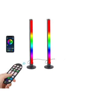 Smart Voice-Activated Gaming Light Bars with Music Sync, TV/PC Backlights, App and Remote Control, Color-Changing LED Ambient Light