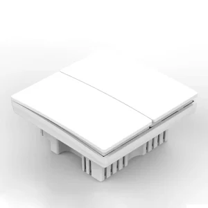Smart Wall Switch 2 Gang RF433 AC110-240V 10A Kinetic Switch Compatible LED Light Control Wireless Home Automation