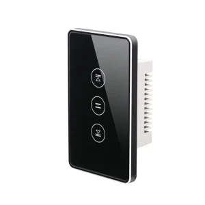 Smart WiFi 10A US/AU Touch Panel Curtain Switch Tempered Glass Aluminum PC Frame