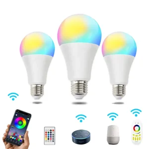 Smart WiFi LED Bulb A60 5W 10W RGBW Voice Controlled