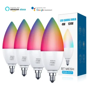 Smart WiFi LED Bulb E12 RGB CCT Multicolor Dimmable