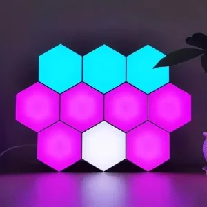 Smart WiFi LED Hexagon Night Light for Gaming Rooms