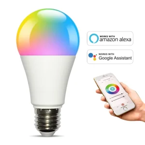 Smart WiFi LED Light Bulb E27 E26 RGB Multicolor Voice Control