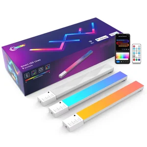 Smart WiFi Linkable LED Light Bar with Voice and App Control for Garage and Hotel Use