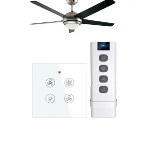 Smart WiFi/RF433 Ceiling Fan Light Switch with Wireless Remote Control