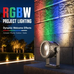 Smart WiFi RGBW LED Flood Light IP66 App Voice Control 6W 9W Outdoor Landscape Color Changing Flood Lamp