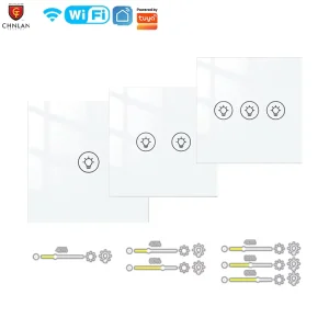 Smart WiFi Touch Dimmer Switch 220VAC 1/2/3 Gang LED Dimmer Controller EU Standard