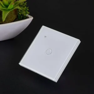 Smart WiFi Touch Light Switch UK EU Standard Tempered Glass Panel 1 2 3 Gang with App and Voice Control