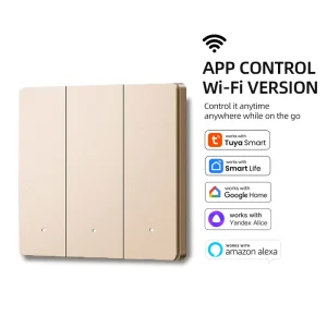 Smart WiFi Wall Light Switch with Neutral Line