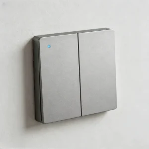 Smart WiFi Wall Switch for Bedroom Lighting Control with Electric and Battery Power, PC Material