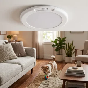 Smart Wireless Rechargeable Motion Sensor LED Ceiling Light with Adjustable Color Temperature