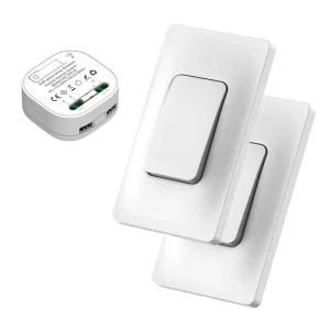 Smart Wireless Remote Control Switch 16A 240V 100m Range IP44 Waterproof Battery Operated No Wiring Required