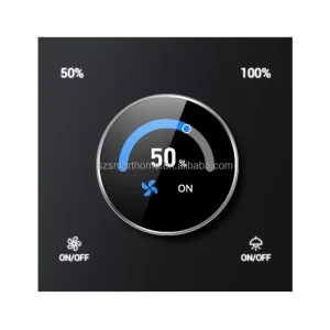 Smart Zigbee 3.0 Fan and Light Dimmer Switch with App Control and Rotatable Design