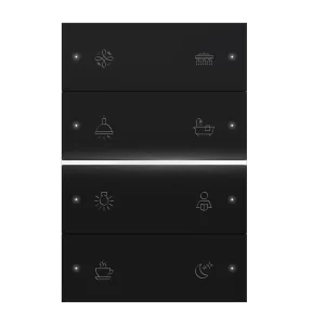 Smart Zigbee Waterproof Plastic Light Switch Control Panel with Voice App Control and Sensor-Activated Light Strip