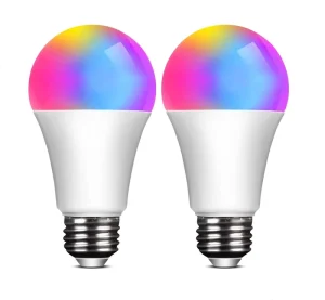Smartphone Remote-Controlled WiFi App A60 E26/E27 RGB LED Smart Light Bulb 7W/9W/12W Indoor