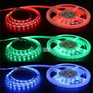 Smd 5050 Rgb Led Strip Light 16w High Quality Colorful 60leds M 10m Cuttable 12v 24v Rgb Smart Led Strip