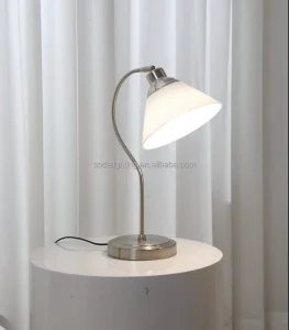 Soda Factory Chrome Home Goods Led Desk Bedside Lamp Lighting for Living Room