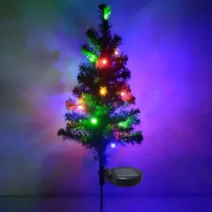Solar Christmas Tree Lights IP65 Rated for Outdoor Use in Gardens Courtyards Roads Walkways and Lawns