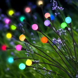 Solar Firefly Lamp Starry Sky Decorative Lamp Outdoor Waterproof Garden Decorative Light for Courtyard Lawn Solar Garden Lamp